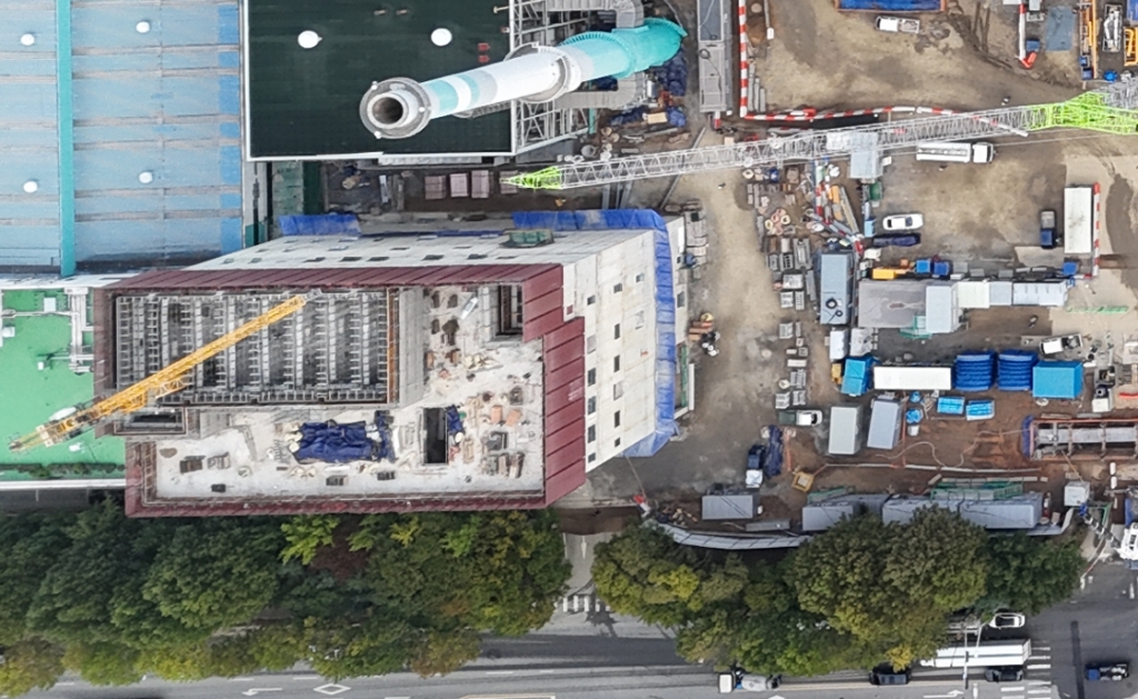 부천열병합발전소 주제어동 건설공사 중 건축공사